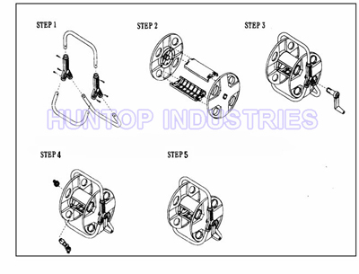 Garden Water Pipe Hose Reel Cart